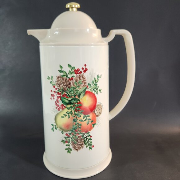 NEW IN BOX LENOX WILLIAMSBURG BOXWOOD & PINE THERMAL CARAFE CHRISTMAS GIFT - Picture 1 of 4